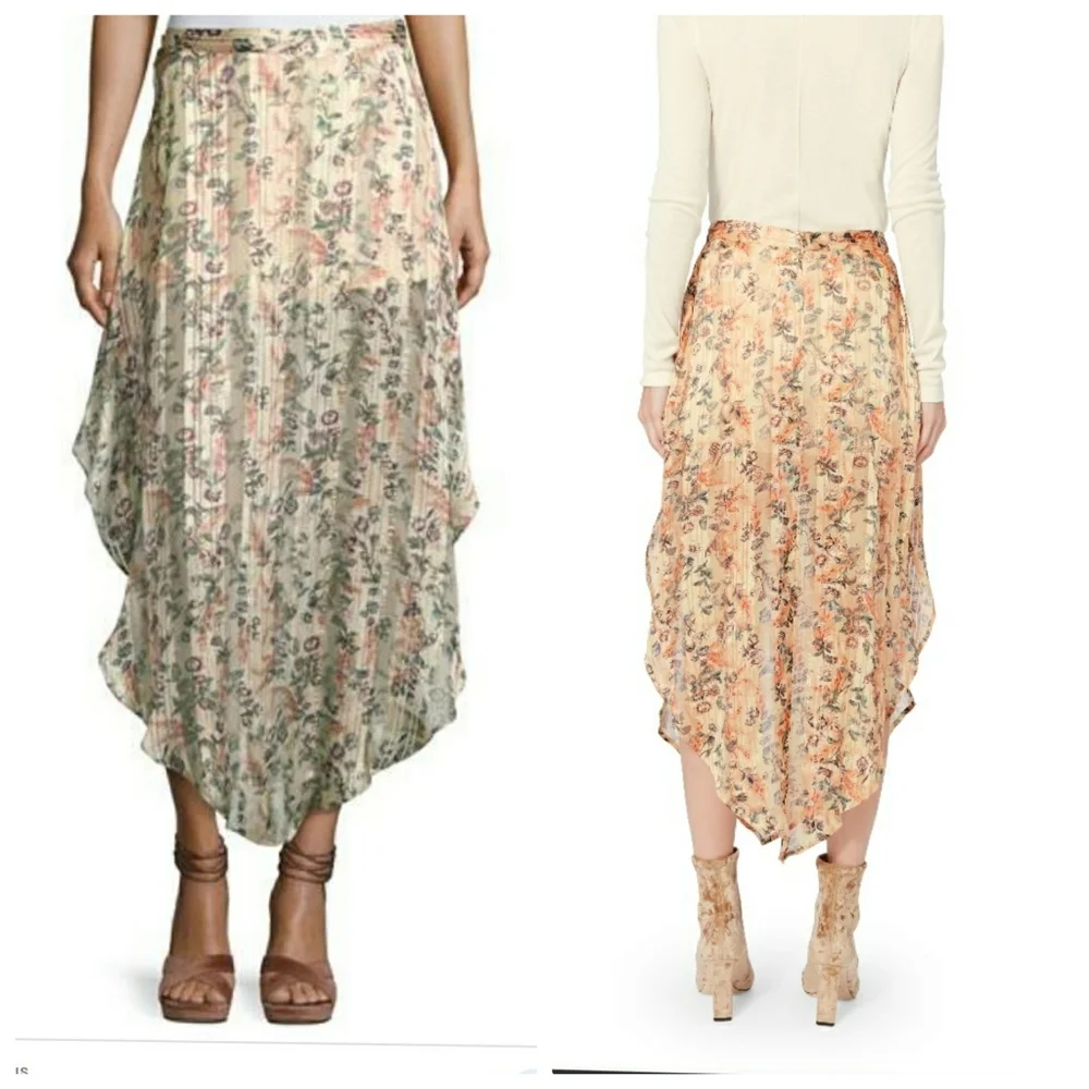 Haute Hippie Anastasia Slayer Pleated Tulip Skirt - Picture 2 of 11